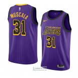 Camiseta Los Angeles Lakers Mike Muscala Ciudad 2018-19 Violeta