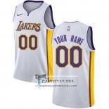 Camiseta Los Angeles Lakers Personalizada 2017-18 Blanco