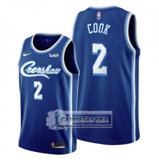 Camiseta Los Angeles Lakers Quinn Cook Classic Edition 2019-20 Azul