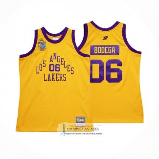 Camiseta Los Angeles Lakers x Bodega NO 06 Amarillo