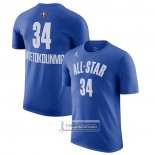 Camiseta Manga Corta All Star 2023 Giannis Antetokounmpo Azul