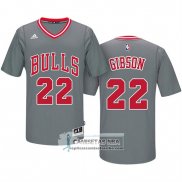 Camiseta Manga Corta Bulls Taj Gibson Gris