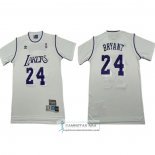 Camiseta Manga Corta Los Angeles Lakers Kobe Bryant NO 24 Blanco