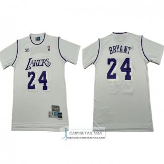 Camiseta Manga Corta Los Angeles Lakers Kobe Bryant NO 24 Blanco