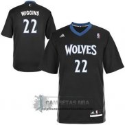 Camiseta Manga Corta Timberwolves Wiggins Negro