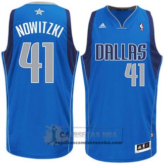 Camiseta Mavericks Nowitzki Azul