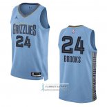 Camiseta Memphis Grizzlies Dillon Brooks NO 24 Statement 2022-23 Azul