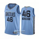 Camiseta Memphis Grizzlies John Konchar NO 46 Statement 2022-23 Azul
