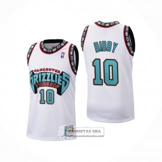 Camiseta Memphis Grizzlies Mike Bibby NO 10 Historic Retro Blanco