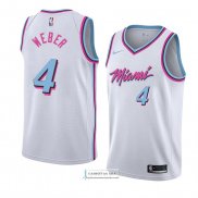 Camiseta Miami Heat Briante Weber Ciudad 2018 Blanco