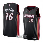 Camiseta Miami Heat James Johnson Icon 2018 Negro