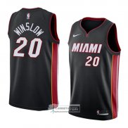 Camiseta Miami Heat Justise Winslow Icon 2018 Negro