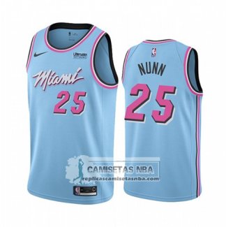 Camiseta Miami Heat Kendrick Nunn Ciudad Edition Azul