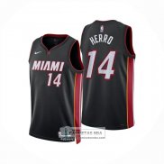 Camiseta Miami Heat Tyler Herro NO 14 Icon 2024-25 Negro