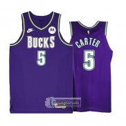 Camiseta Milwaukee Bucks Jevon Carter NO 5 Classic 2022-23 Violeta