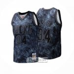 Camiseta Milwaukee Bucks Ray Allen NO 34 Mitchell & Ness 2001-02 Negro