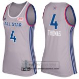Camiseta Mujer All Star 2017 Thomas Celtics Gris