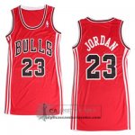 Camiseta Mujer Bulls Jordan Rojo
