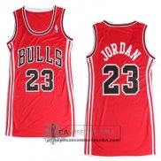 Camiseta Mujer Bulls Jordan Rojo