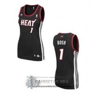 Camiseta Mujer Heats Bosh Negro