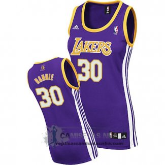 Camiseta Mujer Lakers Randle Purpura