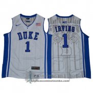 Camiseta NCAA Duke Blue Devils Kyrie Irving Blanco