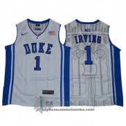 Camiseta NCAA Duke Blue Devils Kyrie Irving Blanco