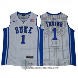 Camiseta NCAA Duke Blue Devils Kyrie Irving Blanco