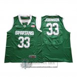 Camiseta NCAA Michigan State Spartans Magic Johnson Verde