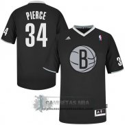 Camiseta Navidad Nets Pierce 2013 Negro