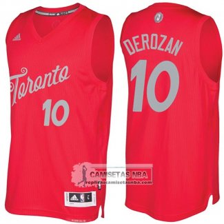 Camiseta Navidad Raptors Demar Derozan 2016 Rojo