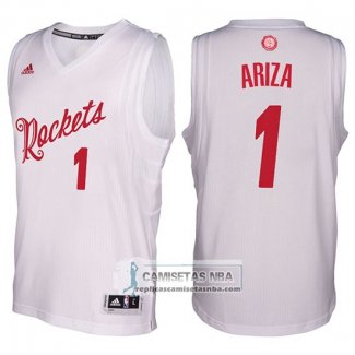 Camiseta Navidad Rockets Trevor Ariza 2016 Blanco