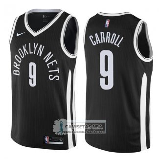 Camiseta Nets Demarre Carroll Ciudad 2017-18 Negro