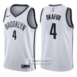 Camiseta Nets Jahlil Okafor Association 2017-18 Blanco