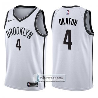 Camiseta Nets Jahlil Okafor Association 2017-18 Blanco