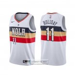 Camiseta New Orleans Pelicans Jrue Holiday Earned Blanco