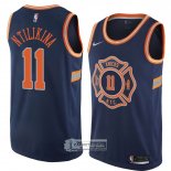 Camiseta New York Knicks Frank Ntilikina Ciudad 2018 Azul