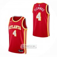 Camiseta Nino Atlanta Hawks Kingston Flemings NO 4 Icon 2026-27 Rojo