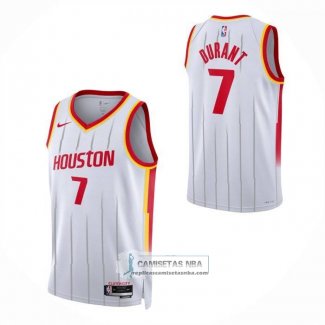 Camiseta Nino Houston Rockets Kevin Durant NO 7 Association 2026-27 Blanco