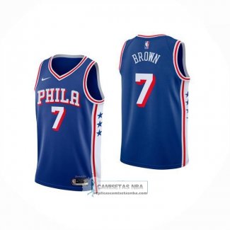 Camiseta Nino Philadelphia 76ers Jaylen Brown NO 7 Icon 2025-26 Azul