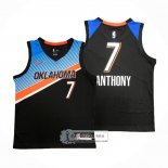 Camiseta Oklahoma City Thunder Carmelo Anthony NO 7 Ciudad 2020-21 Negro