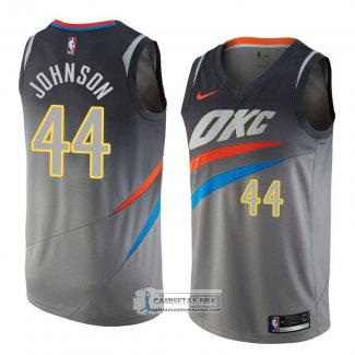 Camiseta Oklahoma City Thunder Dakari Johnson Ciudad 2018 Gris