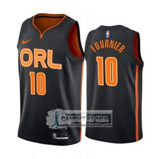 Camiseta Orlando Magic Evan Fournier Ciudad Edition Negro2