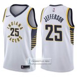 Camiseta Pacers Al Jefferson Association 2017-18 Blanco