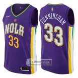 Camiseta Pelicans Dante Cunningham Ciudad 2017-18 Violeta