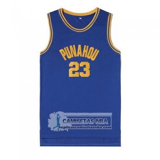 Camiseta Pelicula Punahou Obama Azul