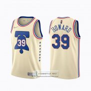 Camiseta Philadelphia 76ers Dwight Howard Earned 2020-21 Crema