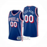 Camiseta Philadelphia 76ers Personalizada Icon 2024-25 Azul