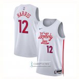 Camiseta Philadelphia 76ers Tobias Harris NO 12 Ciudad 2022-23 Blanco