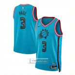 Camiseta Phoenix Suns Chris Paul NO 3 Ciudad 2022-23 Azul